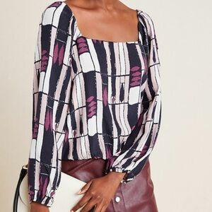The Odells Eloise Abstract Blouse Size S